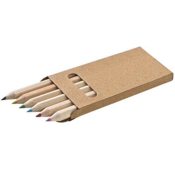 Kredki drewniane MINI Brązowy zdjęcie 1