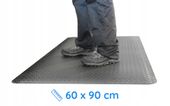 Mata antyzmęczeniowa ergonomiczna przemysłowa Deckplate 60x90cm czarna
