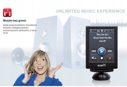 Bury CC9056 - samochodowy zestaw głośnomówiący LCD ISO Bluetooth do radia na Arena.pl