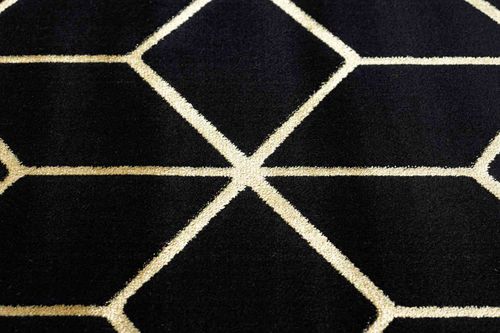 RUG/LU/MOSSE/HEXAGON2/BLACK+GOLD/80x150 na Arena.pl