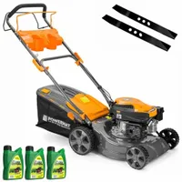 KOSIARKA SPALINOWA Z NAPĘDEM 5KM 40L 5W1 + 3xOLEJ