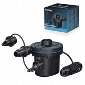POMPKA ELEKTRYCZNA DO MATERACA DMUCHANYCH 220V SZYBKA 3 KOŃCÓWKI 62252