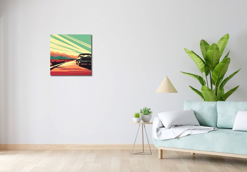 Obraz 50x50cm Droga przez Pustynię zdjęcie 2