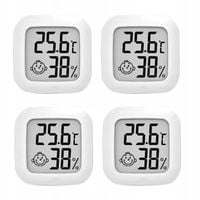 4x TERMOMETR POKOJOWY CYFROWY HIGROMETR ELEKTRONICZNY WILGOTNOŚĆ