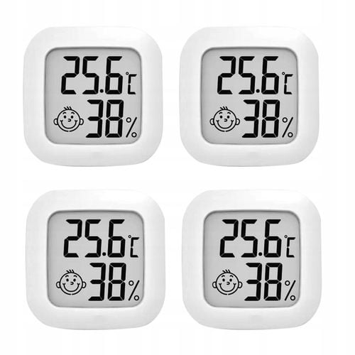 4x TERMOMETR POKOJOWY CYFROWY HIGROMETR ELEKTRONICZNY WILGOTNOŚĆ na Arena.pl