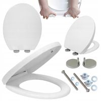 DESKA WC SEDESOWA WOLNOOPADAJĄCA WYPINANA KLOZETOWA POKRYWA UNIWERSALNA