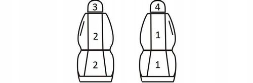 Pokrowce samochodowe przednie 1+1 2 os do SEAT IBIZA 2 3 4 CORDOBA na Arena.pl