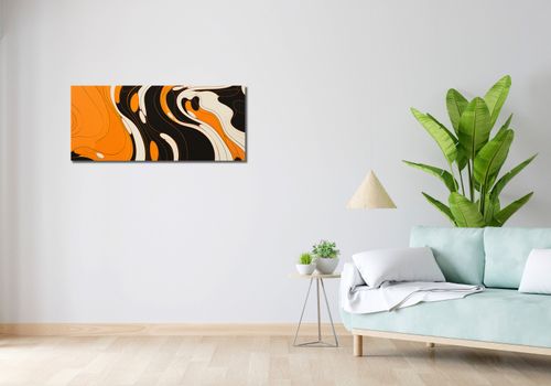 Obraz 100x40cm Tańczący Atrament na Arena.pl