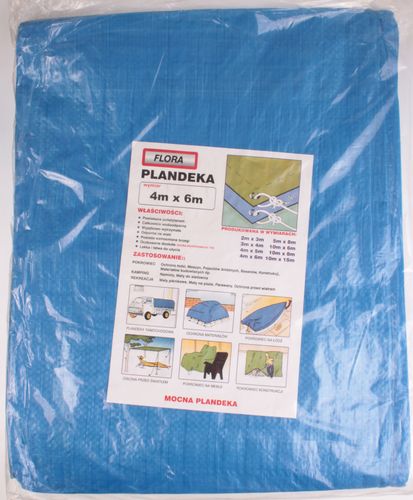 Plandeka Niebieska 4x6 70g/m2 na Arena.pl
