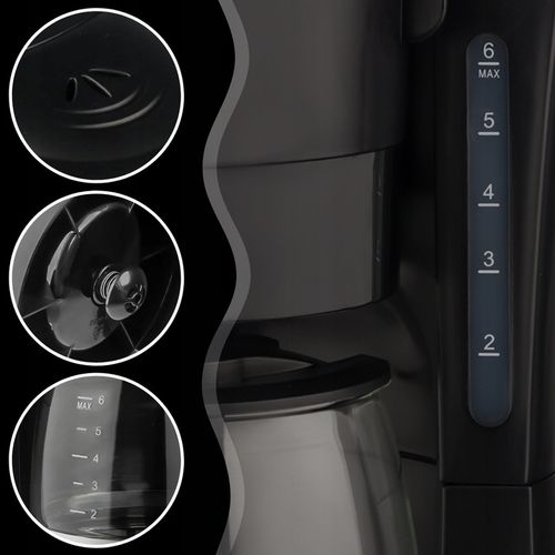 EKSPRES DO KAWY HERBATY KUCHENNY PRZELEWOWY 600ML BLOKADA KAPANIA 600W na Arena.pl