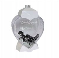 EKSKLUZYWNY ZNICZ SERCE biały personalizowany GRAWER DLA KUZYNKI