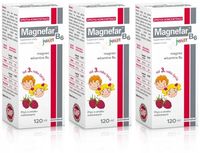 Magnefar B6 Junior Magnez Witamina B6 120 ml płyn o smaku malinowym