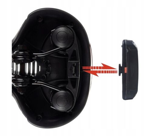 SIODEŁKO ROWEROWE ŻELOWE SZEROKIE MIĘKKIE WYGODNE Z LAMPKĄ ROWEROWĄ ROWER na Arena.pl