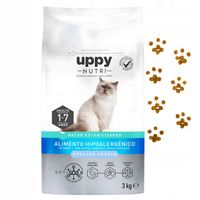 Sucha karma dla kota Uppy Nutri Steril hipoalergiczna bezzbożowa łosoś 3 kg