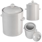 KADAX Beczka Garnek Do Kiszenia Z Kołnierzem 2,5L