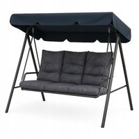 Zestaw 3x Poduszka Ogrodowa 150 cm na Ławkę Huśtawkę Wodoodoodporna GRUBA