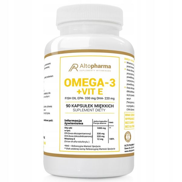 OMEGA 3 FORTE EPA330 DHA220 +WITAMINA E 2x90 kaps zdjęcie 4