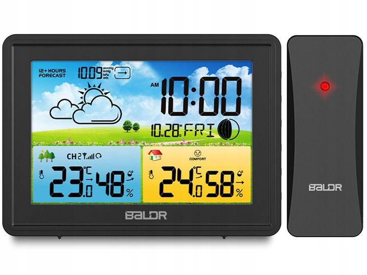 BEZPRZEWODOWA STACJA POGODY POGODOWA HIGROMETR zdjęcie 15