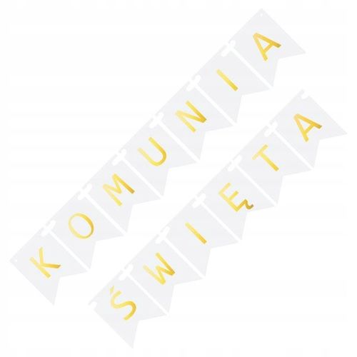 Balony na komunię dekoracje komunijne białe złote baner duży zestaw ozdoby na Arena.pl