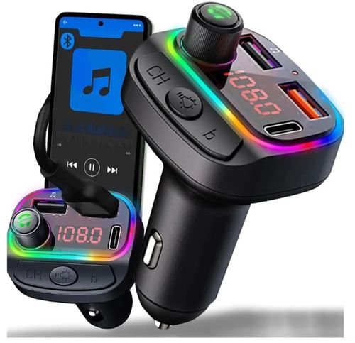 TRANSMITER BLUETOOTH SAMOCHODOWY FM SZYBKA ŁADOWARKA USB QC 3.0 MPS 2xUSB na Arena.pl