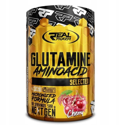 GLUTAMINA aminokwasy regeneracja Real Pharm Glutamine POMARAŃCZA 500g na Arena.pl