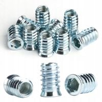 40 sztuk nakrętek wkręcanych M10 x 25 mm, wkładka gwintowana do drewna
