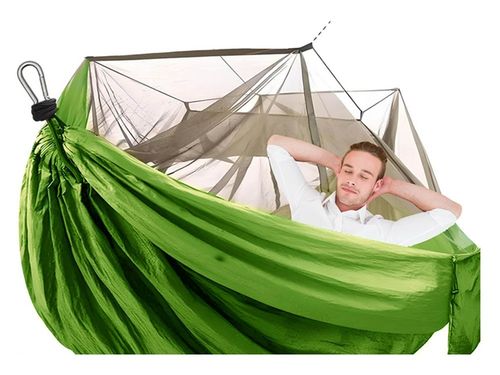 LEKKI HAMAK MOSKITIERA WĘDRÓWKA ZESTAW WYPOCZYNEK AKTYWNY MARSZ DO LASU na Arena.pl