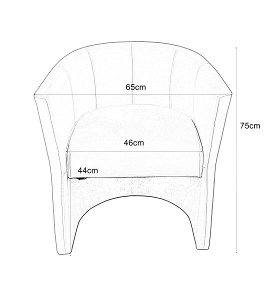 Fotel CLUB brąz MG05 zdjęcie 5