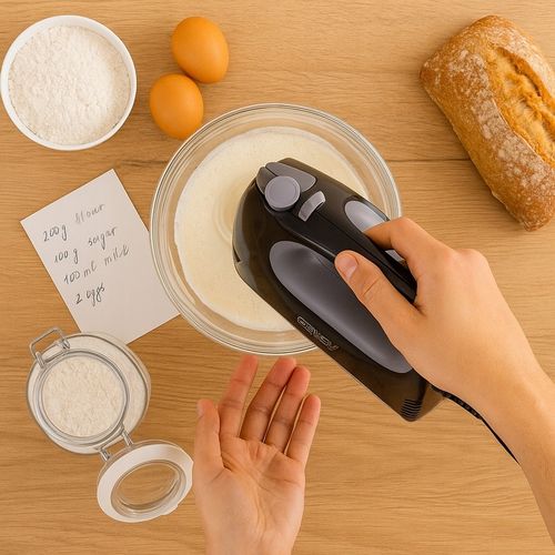 Mikser ręczny robot kuchenny 750W turbo 5 prędkości czarny na Arena.pl