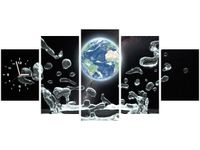 70CM 150CM ZEGAR 5 ELEM ŚWIATOWY PLUSK DRUK OBRAZ