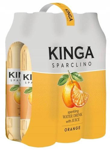 KINGA PIENIŃSKA SPARCLINO POMARAŃCZ Napój gazowany ORANGE PET 6x1L zgrzewka na Arena.pl
