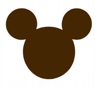 Zawieszka MYSZKA dekor ozdoba ażurowa sztywna brąz