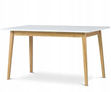 Stół rozkładany skandynawski duży biały FRISK