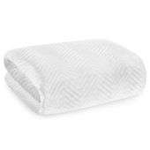 Narzuta welwetowa pikowana SOFIA 200x220 jasnoszara