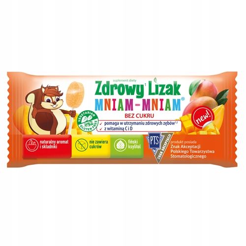 Zdrowy Lizak Mniam-Mniam sm.mango 40szt. na Arena.pl
