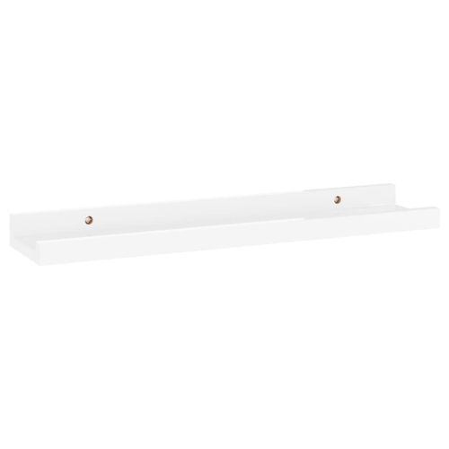Półki ścienne 2 szt. połysk białe 40x9x3cm VidaXL na Arena.pl