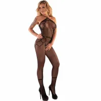 livco corsetti hacint lc17342 bodystocking z odkrytymi ramionami czarny