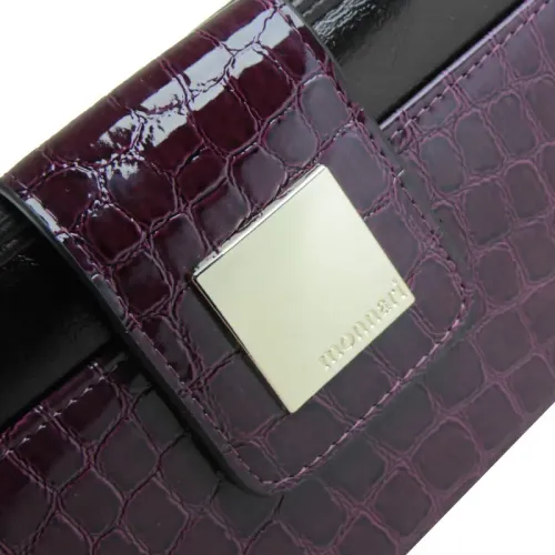 portfel damski lakierowany monnari z fakturą skóry krokodyla na Arena.pl