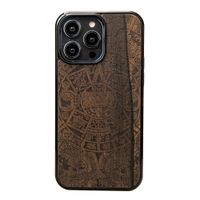 Drewniane Etui Bewood do iPhone 15 Pro Max KALENDARZ AZTECKI ZIRICOTE