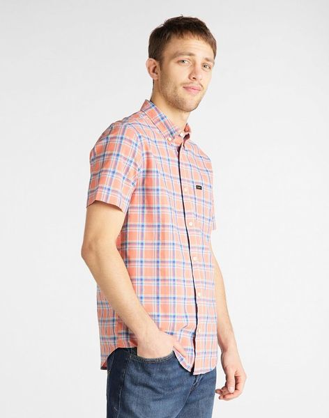MĘSKA KOSZULA LEE LEE BUTTON DOWN SS PAPRIKA L886DGNI M zdjęcie 3