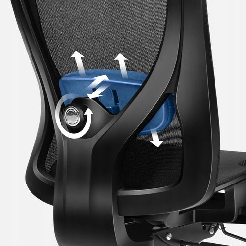 Fotel ergonomiczny Huzaro Combat 7.3 Black Mesh na Arena.pl