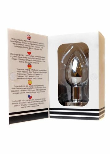 korek analny plug stal metal pilot 8cm 10 trybów na Arena.pl