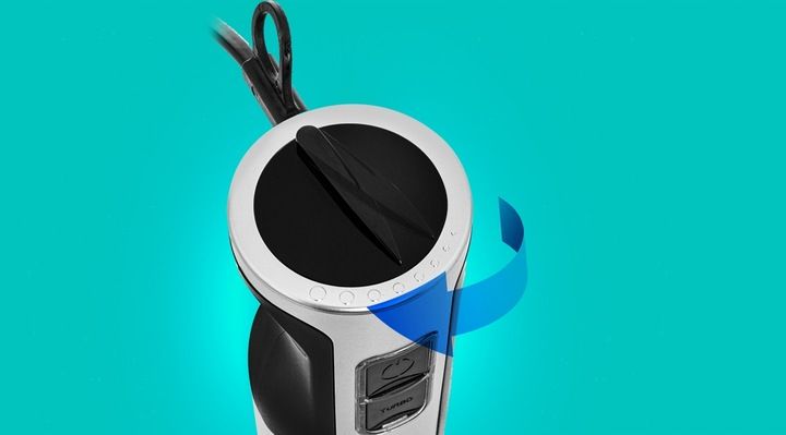 BLENDER WIELOFUNKCYJNY RĘCZNY ROZDRABNIACZ MOCNY 1200W Srebrny MIKSER zdjęcie 3