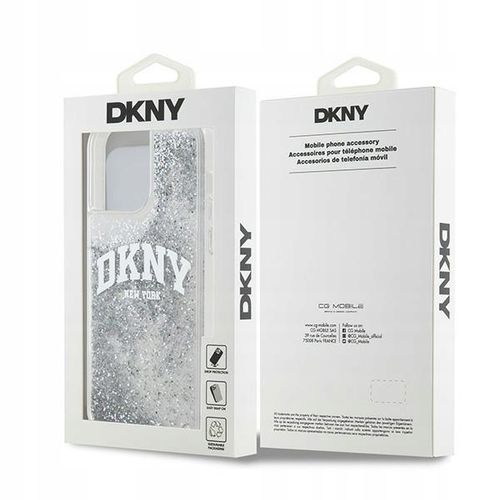 Etui do iPhone 15 Pro Max DKNY Liquid Glitter Case Cover Plecki Białe na Arena.pl