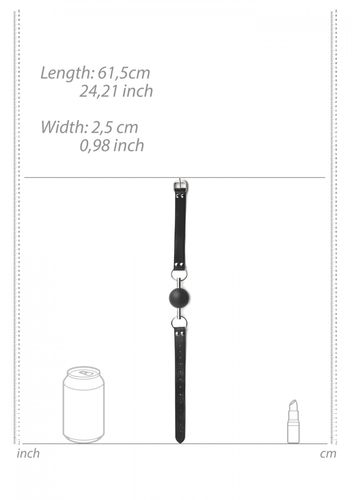 solid ball gag   with bonded leather straps na Arena.pl