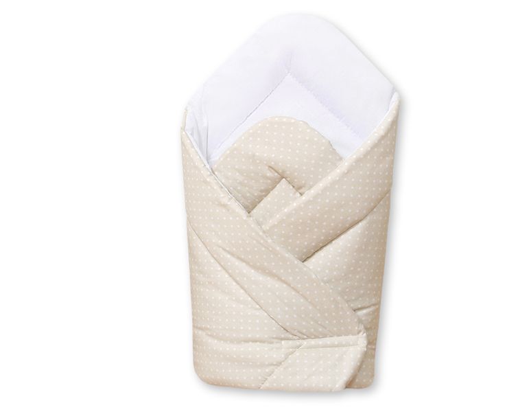 Rożek miękki - kropki na beżu zdjęcie 1