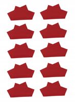 10x ŚCIERECZKA do Okularów okulary Mikrofibra RED