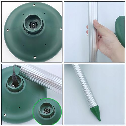 2X ODSTRASZACZ SOLARNY SILNY NA KRETY SZCZURY GRYZONIE KUNY DŹWIĘK na Arena.pl