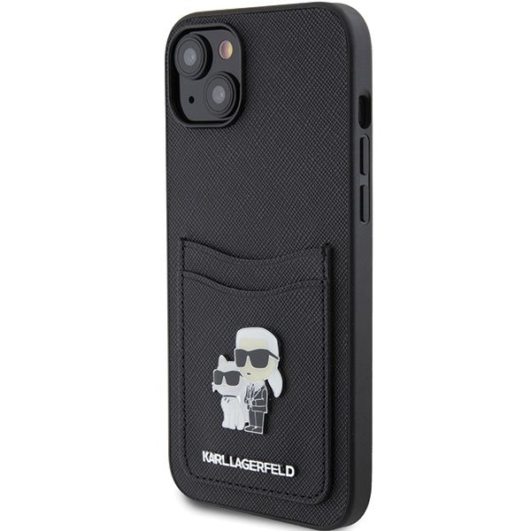Etui Karl Lagerfeld do iPhone 15, iPhone 14, iPhone 13, Czarny zdjęcie 2
