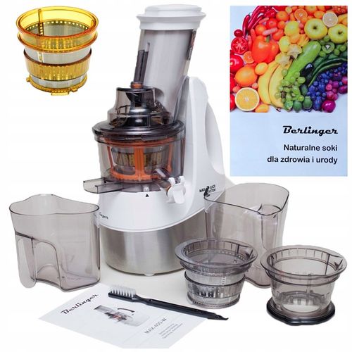 WYCISKARKA WOLNOOBROTOWA MAX800W SOKOWIRÓWKA FIRMY BERLINGER DUŻA MOC na Arena.pl